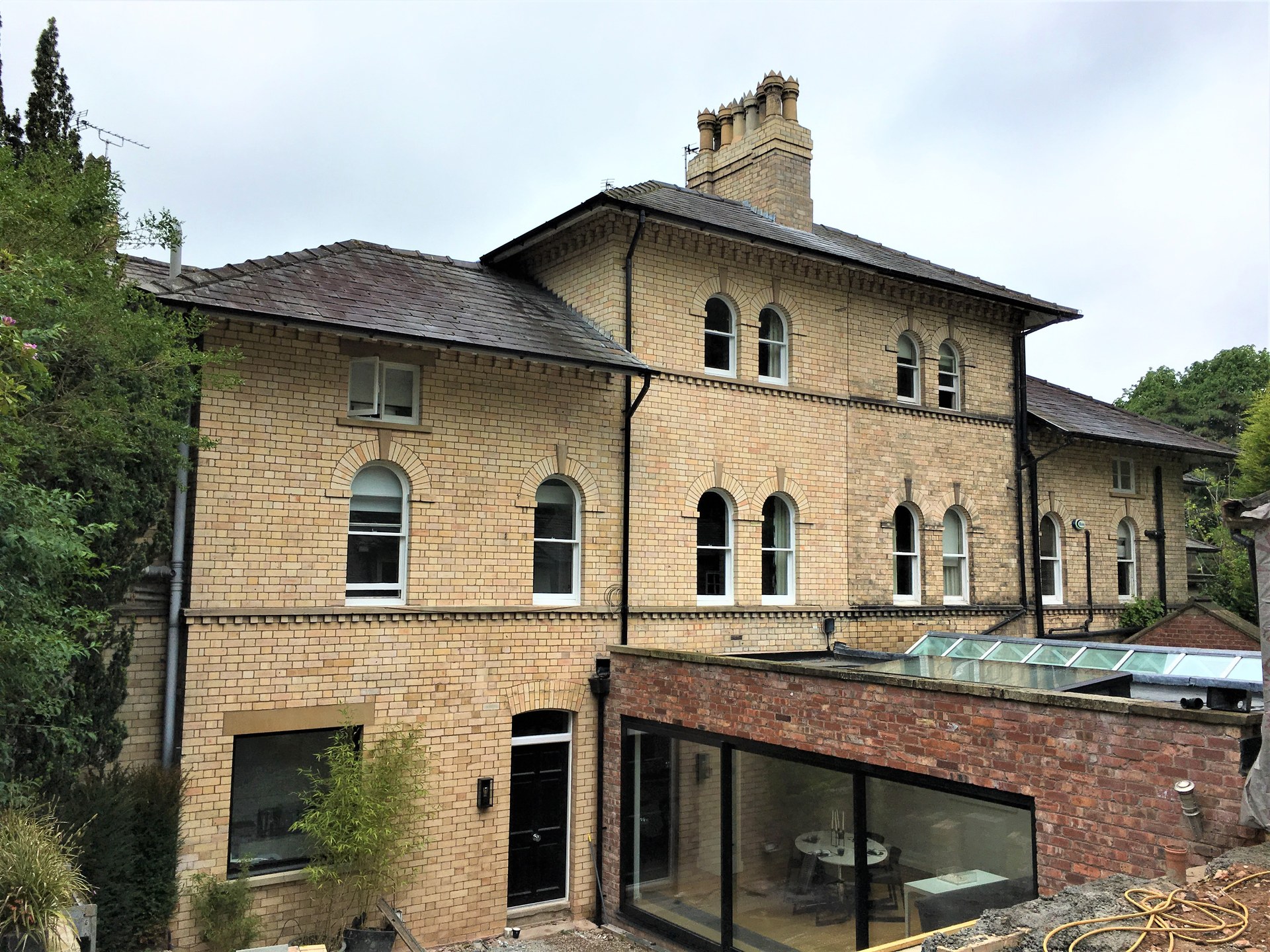 Restored brick elevation — Staffordshire Pointing project gallery image