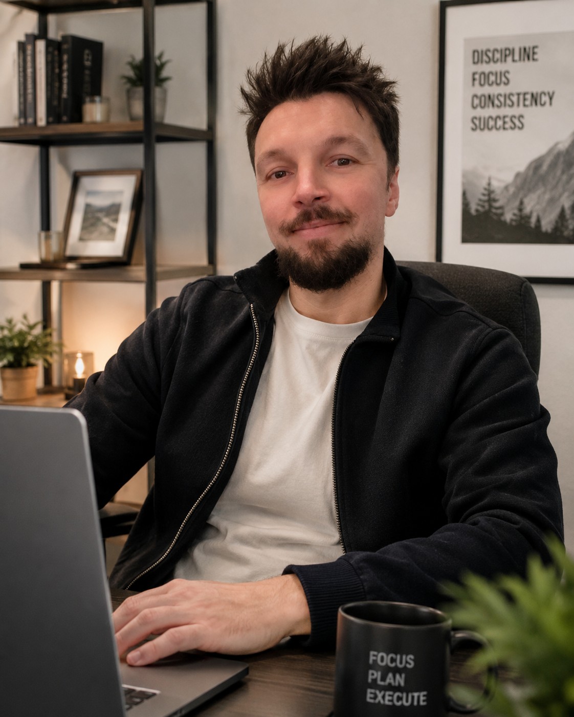 Portrait of Lee Evans, Head of Marketing at Staffordshire Pointing.